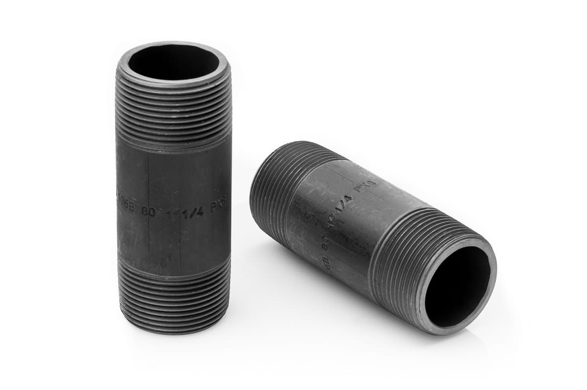 Galvanized Pipe Nipple BSPT Welded Carbon steel  1/2